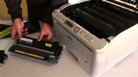 how to change a toner cartridge on a brother printer|brother laser printer toner replacement.